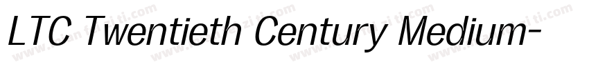 LTC Twentieth Century Medium字体转换